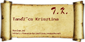 Tanács Krisztina névjegykártya