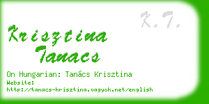 krisztina tanacs business card
